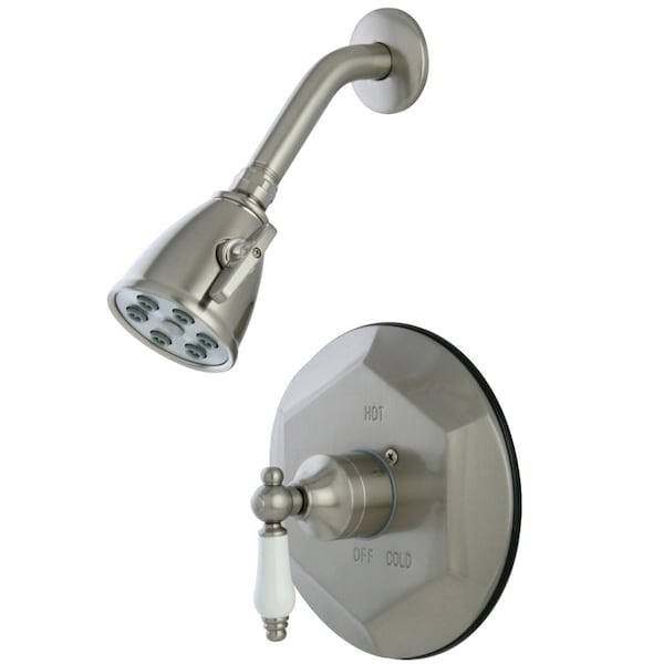 Shower Faucet, 2, Wall Mount, Brushed Nickel